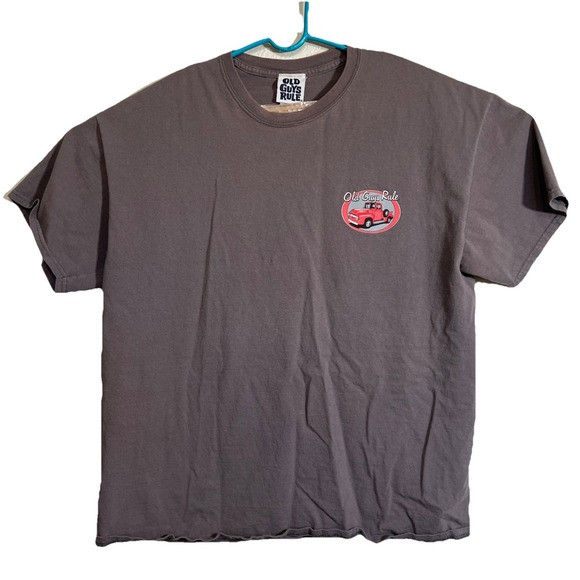 Old Guys Rule Shirt Size XL Mens Ford F100 F150 1950 Hot Rods Tee T-shirt‎ Gray - Picture 2 of 7